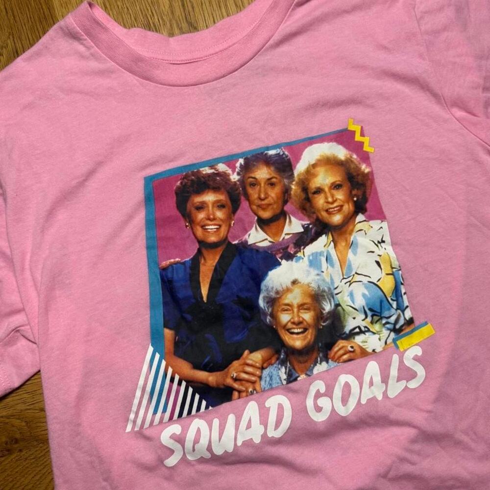 The Golden Girls Squad Goals Pink Graphic T-Shirt XL